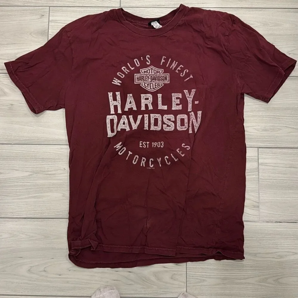 Harley Davidson men’s t-shirt size xl BERGDALE HARLEY-DAVIDSON," "LEGENDARY Mo - Picture 3 of 7